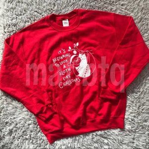 Wholesome Culture Christmas Sloth Sweatshirt